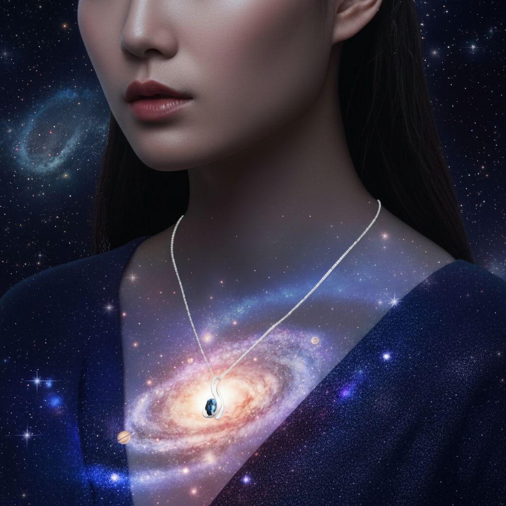 藍寶石項鍊宇宙主題