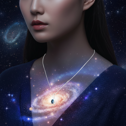 藍寶石項鍊宇宙主題